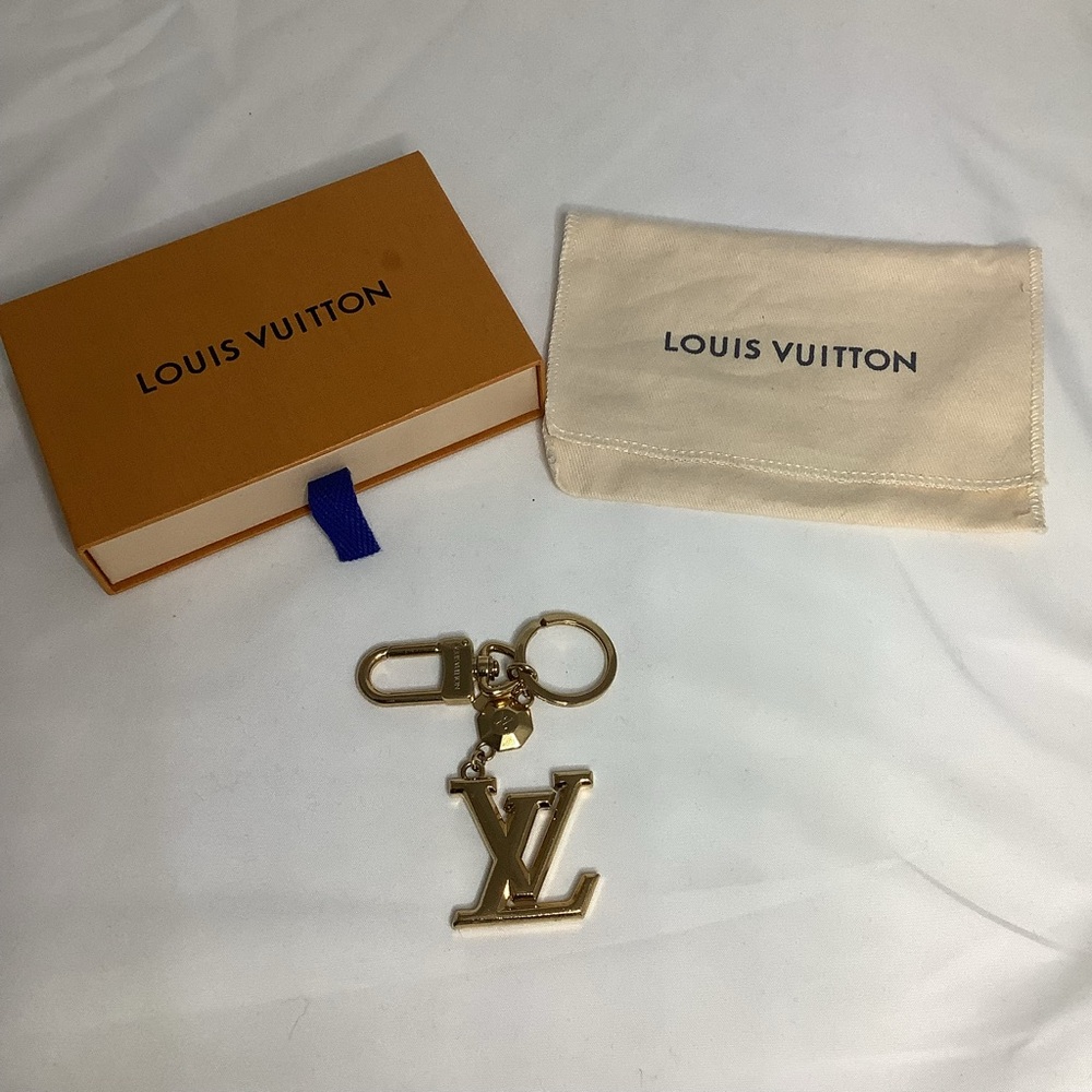 Louis Vuitton Gold Monogram Keychain